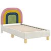 vidaXL Kinderbettgestell mit Kopfteil Creme 70 x 140 cm Samt