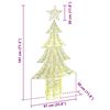 vidaXL Weihnachtsbaum mit 240 LEDs Warmwei&szlig; 180 cm PET