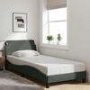 vidaXL Bettgestell "Dover" Dunkelgrau 80x200 cm Stoff