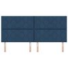 vidaXL Kopfteil Blau 200 cm Stoff