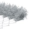 vidaXL Zaun mit Pfosten Silber 1,5 x 10 m Stahl