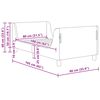vidaXL Kinderbettgestell mit Kopfteil Hellgrau 80 x 160 cm Schafstoff