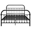 vidaXL Bettgestell Schwarz Metall 140&times;200 cm