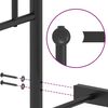 vidaXL Bettgestell mit Kopfteil Metall Schwarz 160x200 cm