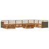 vidaXL Outdoor-Sofagarnitur 9 stk. Natur Massivholz Akazie