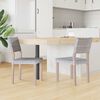 vidaXL Esszimmerstuhl 2 pcs Wei&szlig; gewaschen 46 x 55 x 84 cm Kubu Rattan