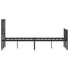 vidaXL Metallbett ohne Matratze R&auml;uchereiche 120x190 cm