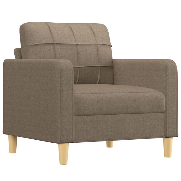 vidaXL Sofasessel Taupe 60 cm Stoff