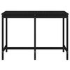 vidaXL Gartentisch Schwarz 159,5x82,5x110 cm Massivholz Kiefer