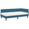vidaXL Eckbettgestell mit Matratze Sonstiges 2 pcs Blau Samt