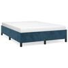 vidaXL Bettgestell ohne Matratze Dunkelblau 140x190 cm Samt