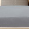 vidaXL Spannbettlaken Jersey Grau 180x200 cm Baumwolle