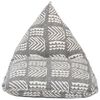 vidaXL Beanbag Grau Stoff Patchwork