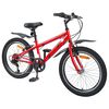 vidaXL Kinderfahrrad 24 Zoll 6-Speed f&uuml;r 8-12 Jahre alt Rot