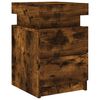 vidaXL Nachttische mit LED-Leuchten 2 Stk. R&auml;uchereiche 35x39x55 cm