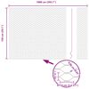 vidaXL Zaunpfosten Silber 10 x 1,5 m (50 mm Maschenweite) Stahl