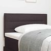 vidaXL LED Kopfteil mit LED-Lichtleisten Dunkelbraun 100 cm Polyester
