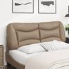 vidaXL Kopfteil-Kissen "Hvar" Cappuccino-Braun 140 cm Kunstleder