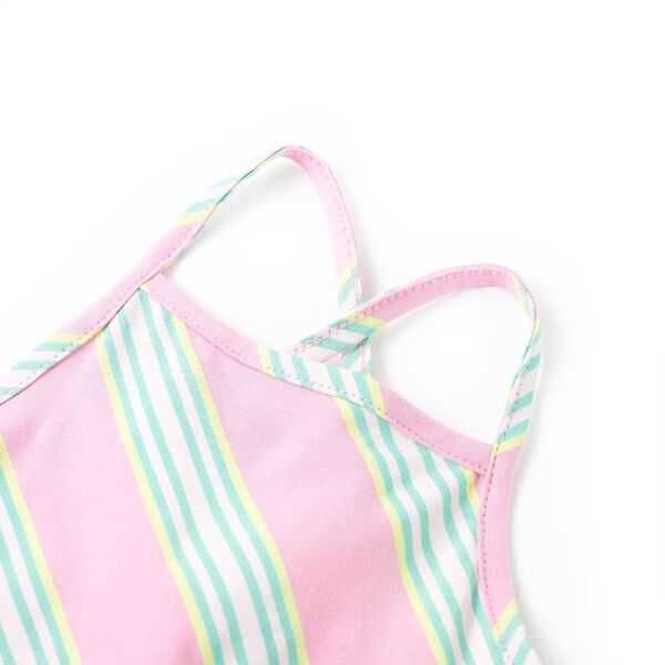 Kinderkleid mit Kordelzug &Auml;rmellos Rosa 104