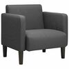 vidaXL Sessel mit Armlehnen Dunkelgrau 54 cm Cordstoff