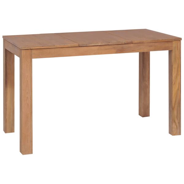 vidaXL Esstisch Massivholz Teak Natur 120x60x76 cm