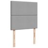 vidaXL Boxspringbett mit Matratze Hellgrau 90x190 cm Stoff