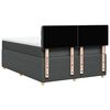 vidaXL Boxspringbett mit Matratze Dunkelgrau 140x200 cm Stoff