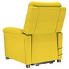 vidaXL Massagesessel mit Aufstehhilfe Hellgelb Stoff