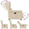 vidaXL Relaxsessel Creme Stoff
