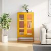 vidaXL Highboard Senfgelb 68x39x123 cm Stahl