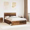 vidaXL Bettrahmen Altholz 140 x 200 cm Massives Kiefernholz