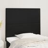 vidaXL Kopfteil Schwarz 80x5x118/128 cm Kunstleder
