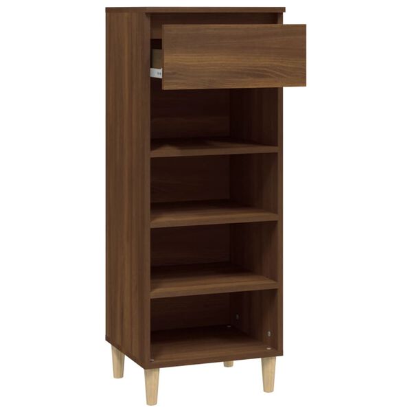 vidaXL Schuhschrank Braun Eichen-Optik 40x36x105 cm Holzwerkstoff
