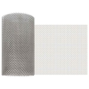 vidaXL Mesh Bildschirm 20 x 1000 cm 6 Mesh Edelstahl 201 Silber
