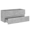 vidaXL Badm&ouml;bel-Set Betongrau Holzwerkstoff
