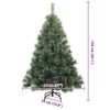 vidaXL K&uuml;nstlicher Weihnachtsbaum mit 150 LEDs Gr&uuml;n 150 cm PE und PVC