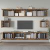 vidaXL 6-tlg. TV-Schrank-Set R&auml;uchereiche Holzwerkstoff