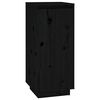 vidaXL Schuhschrank Schwarz 35x35x80 cm Massivholz Kiefer