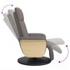 vidaXL Relaxsessel mit Fu&szlig;teil Taupe Stoff