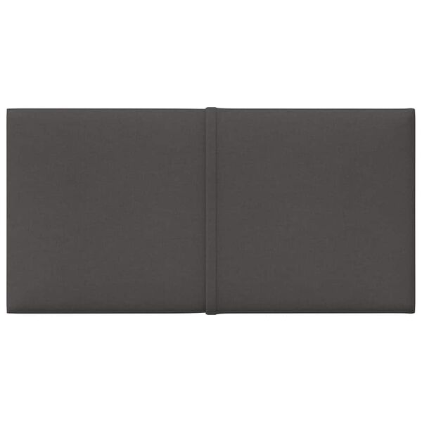 vidaXL Wandpaneele 12 Stk. Dunkelgrau 30x15 cm Stoff 0,54 m²