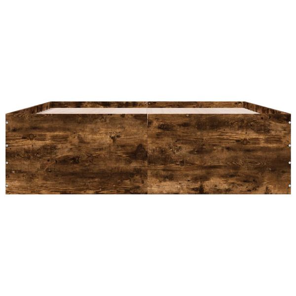 vidaXL Bettgestell R&auml;uchereiche 160x200 cm Holzwerkstoff