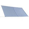 vidaXL Einziehbare Markise 300&times;150 cm Blau und Wei&szlig;