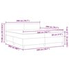 vidaXL LED Boxspringbett Hellgrau und Wei&szlig; 200 x 200 cm Cordstoff