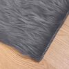 vidaXL Kunstschaffell Teppich Tafalla Anthrazit 140 x 200 cm Polyester