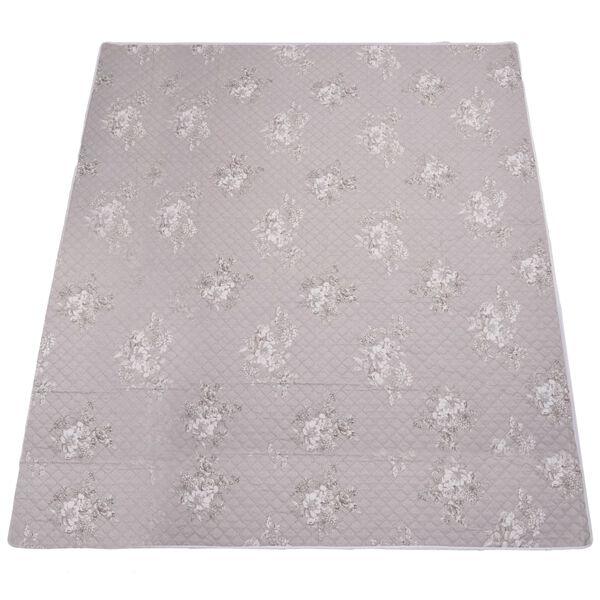 vidaXL Steppdecke Taupe 230x260 cm Ultraschall Gesteppt Stoff