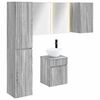 vidaXL Badezimmerschrank-Set 5 pcs Grau Sonoma 43 x 11,5 x 60,5 cm
