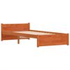 vidaXL Bettrahmen Wachsbraun 205.5 x 95.5 x 51 cm Massives Kiefernholz
