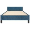 vidaXL Bettgestell ohne Matratze Dunkelblau 90x200 cm Samt