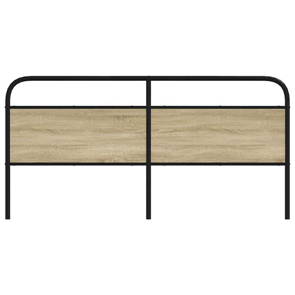 vidaXL Ersatz-Kopfteil Sonoma-Eiche 180 cm Stahl und Holzwerkstoff