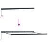 vidaXL Einziehbare Markise Mehrfarbig 500 x 300 cm Stoff und Metall